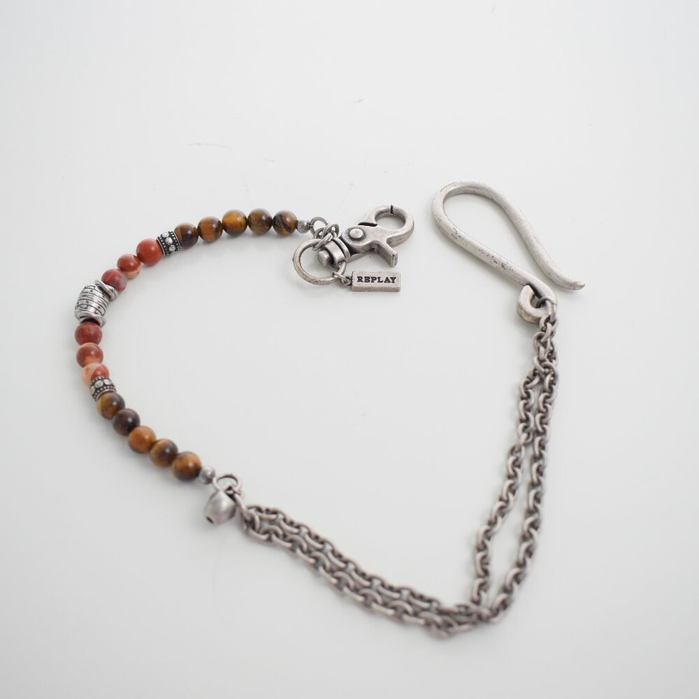 Replay Mens Beaded Wallet Chain